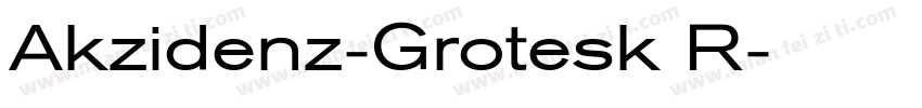 Akzidenz-Grotesk R字体转换